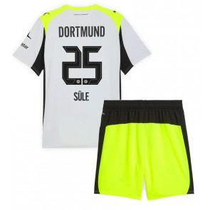 Borussia Dortmund Niklas Sule #25 Bortaställ Barn 2025-26 Kortärmad (+ Korta byxor) Borussia Dortmund Niklas Sule #25 Bortaställ Barn 2025-26 Kortärmad (+ Korta byxor)